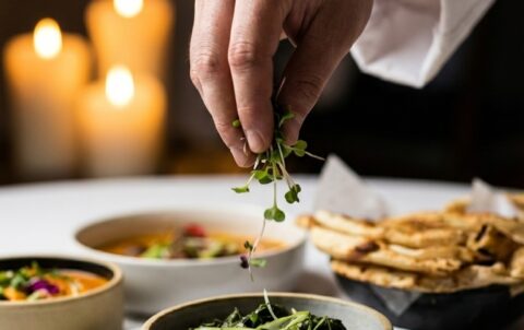 Upscale Indian restaurant near Boston Massachusetts with elegant dining and cocktails